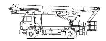 Автогидроподъемник ПСС-121.22