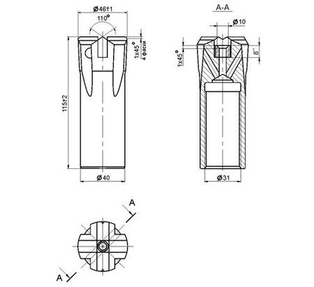 Буровая коронка БКР 45