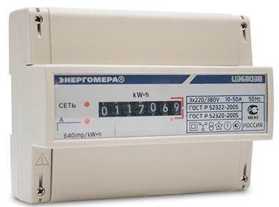 Трехфазный счетчик электроэнергии ЦЭ6803В 5-60