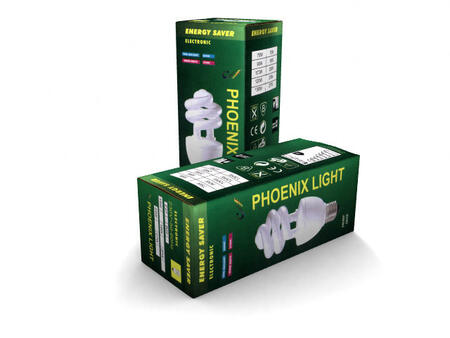 Лампа 23W CL СПИРАЛЬ E-27 2700K PHOENIX