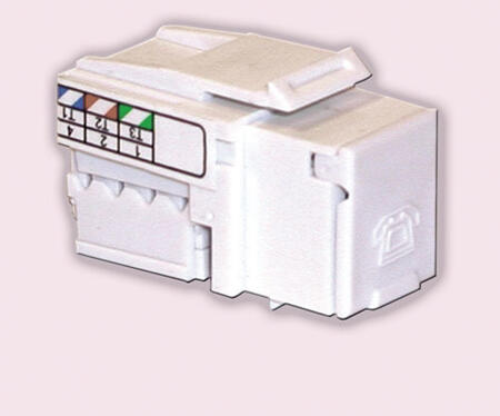 Розеточный модуль типа Keystone Cat.3, RJ12/110