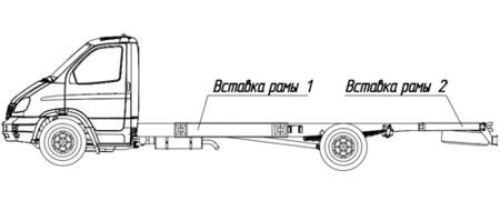 Удлинение шасси