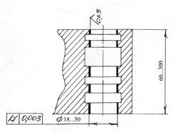 Комплект алмазных регулируемых разверток