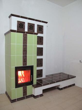 Изразцовая теплоаккумулирующая печь Дровушка Изразцовая теплоаккумулирующая печь Дровушка