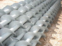 Шнеки D 200, толщина витка 4 мм.