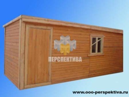 Бытовка деревянная строительная  6 х 2.3