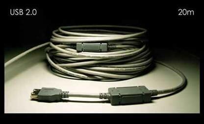 USB 2.0 Удлинитель (20 метров). Активный кабель