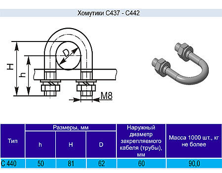 Хомутик C440 у2