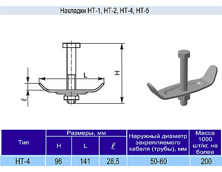 Накладка НТ-4 у2