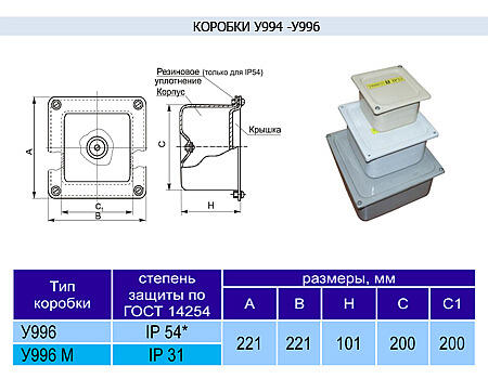Коробка У996 у2