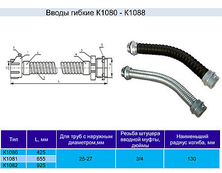 Ввод гибкий К1080