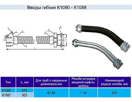 Ввод гибкий К1087