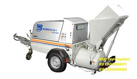 Растворонасос BMS Worker N 1 Sigma 4 Zylinder Со скипом