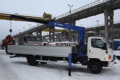 Hyundai HD-78 с КМУ Tadano