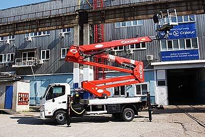 Комбинированный телескопический автогидроподъемник Hino-300 DA-324, DA-328 (от 20 до 28м)