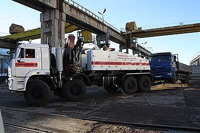 Эвакуатор с частичной погрузкой КАМАЗ-6560 с КМУ Amco Veba 929-2S