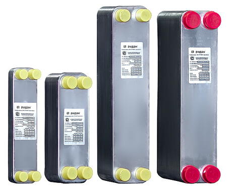 паяные пластинчатые теплообменники Ридан,Danfoss и других производителей