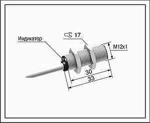 Датчик положения индуктивный ВБ2.12М.33.2.X.X.К