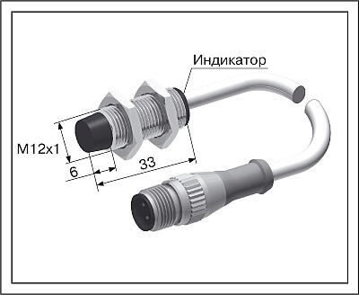 Датчик положения индуктивный ВБ2.12М.33.4.X.X.К/C18