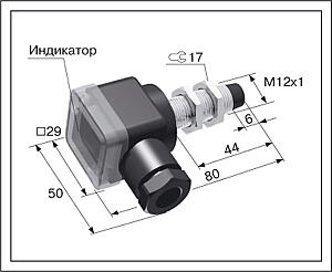 Датчик положения индуктивный ВБ2.12М.80.4.X.X.В