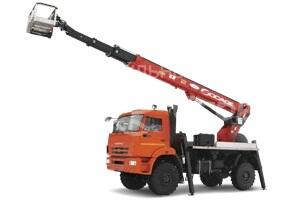 Автогидроподъемник КАМАЗ-5387 с АГП Чайка-Socage T328 (высота подъема 28 м)