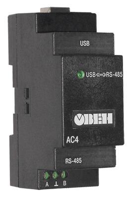Преобразователь интерфейсов (RS-485/USB) ОВЕН АС4