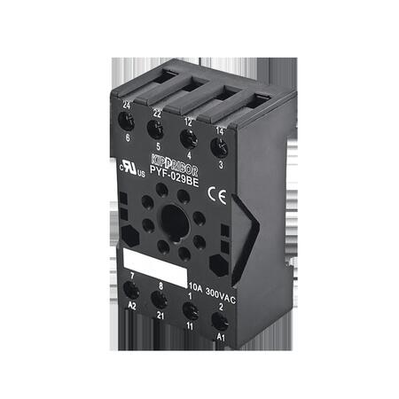 Монтажные колодки KIPPRIBOR PYF-029BE и PYF-039BE (для 2- и 3-контактных промежуточных реле с круглым цоколем)