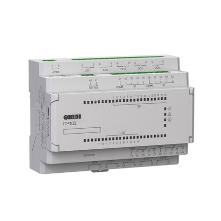 В продаже первое программируемое реле с Ethernet ПР103 с питанием 230 В
