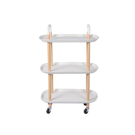 Carbon steel tube plastic round basket storage kitchen rack trolley food sundries storage holders storage basket