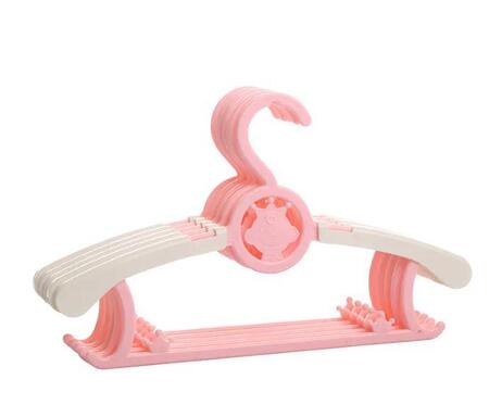 Baby Clothes Hanger Stand Plastic Kids Hanger Pink Baby Cloth Hanger