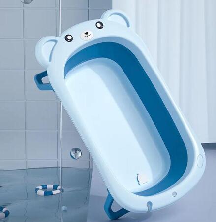 Folding convenient for small babies bath tub Adjustable kids enjoying bathroom bath tub