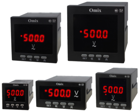 Вольтметр однофазный щитовой с релейным выходом Omix V1-1-K-N2