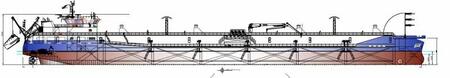 Новый проект  нефтеналивного танкера 4800/7000 DWT RIVER/SEA CLASS TANKER
