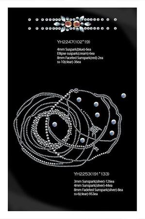 Аппликации из страз