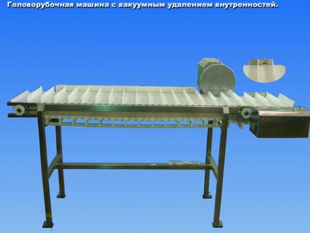 Головорубочная машина с вакуумным удалением внутренностей