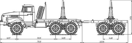 Лесовоз урал (тягач) 43204-1112-40