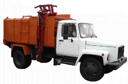 Мусоровоз КО-413 с боковой загрузкой на шасси ГАЗ-3309