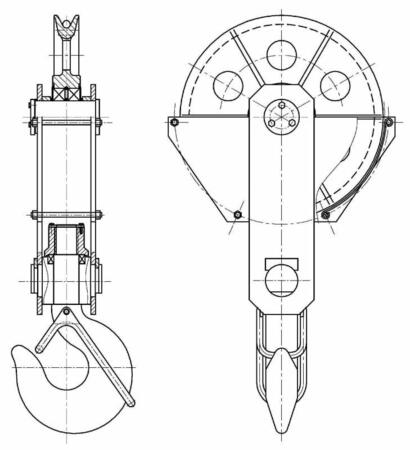 Подвеска крюковая крановая г/п 3,2 т
