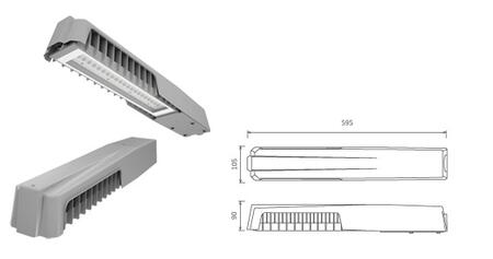 Светодиодный светильник LAD LED R320-1-10E-50 консоль