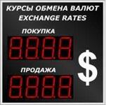 Табло курсов валют и котировок металлов