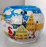 Glass Ornaments,Hand Painted Glass Candle Holders