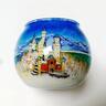 Glass Ornaments,Hand inside painted Glass Tea light Holders
