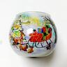 Glass Ornaments,Hand inside painted Glass Tea light Holders