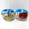 Glass Ornaments,Hand inside painted Glass Tea light Holders