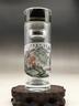 Home Decro,Hand Painted Double Wall Glass Cup Bottles