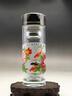 Home Decro,Hand Painted Double Wall Glass Cup Bottles