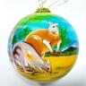 Christmas Ball,Glass Christmas Ball,Hand Painted Glass Ball