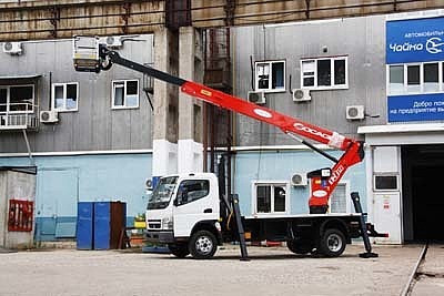 Mitsubishi Fuso c телескопическим подъёмником Socage T319