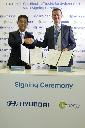 Hyundai Motor и H2 Energy обеспечат ввод парка грузовиков на водородном топливе