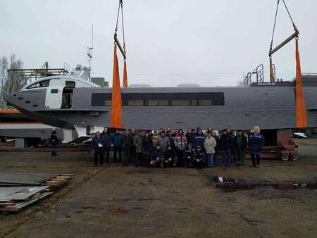 В Нижегородской области спущено на воду СПК «Валдай 45Р» С-506